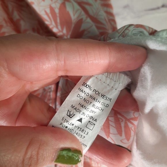 Hayden Los Angeles Botanical Print Smocked Ruffle Shoulder Dress - Picture 7 of 11